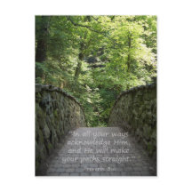 Inspiration (Prov. 3:6) Postkarte