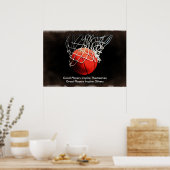 Inspiration Quote Basketball Inspirier Team Poster (Küche)