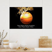 Inspiration Quote Basketball Inspirier Team Poster (Küche)