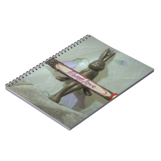 Inspiration Rabbit: Immer Liebe Zeichenkunst druck Notizblock (Linke Seite)