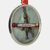 Inspiration Rabbit: Immer Liebe Zeichenkunst druck Ornament Aus Metall (Rechts)