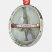 Inspiration Rabbit: Immer Liebe Zeichenkunst druck Ornament Aus Metall (Links)