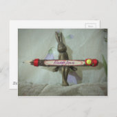 Inspiration Rabbit: Immer Liebe Zeichenkunst druck Postkarte (Vorne/Hinten)