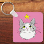 Inspiration Ragdoll Cat Gizmo Miracles Schlüsselanhänger (Vorderseite)