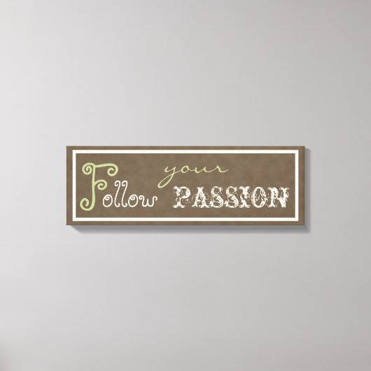 Inspiration Redewendungen Geschenke Wrapped Canvas Leinwanddruck (Vorderseite)