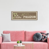 Inspiration Redewendungen Geschenke Wrapped Canvas Leinwanddruck (Insitu (Wohnzimmer))
