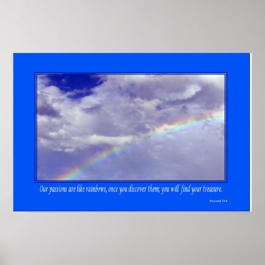 Inspiration Regenbogen - Kleines Poster (Vorne)
