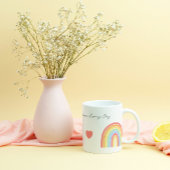 Inspiration: Regenbogen und Herz Kaffeetasse