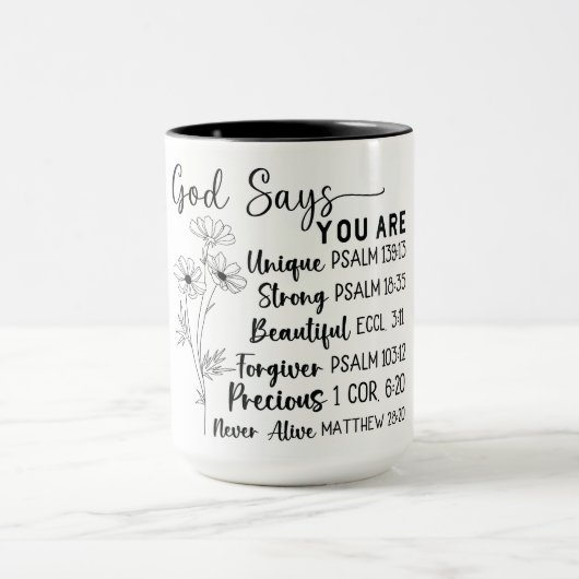 Inspiration/Religiöse/Bibelverse Tasse (Zentrum)