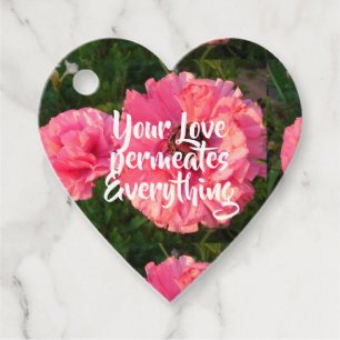 Inspiration Rosa Liebe Zitat Blumenherz Herz Geschenkanhänger