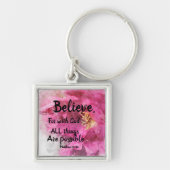 Inspiration Rose Schlüsselanhänger mit Schrift (Vorne)