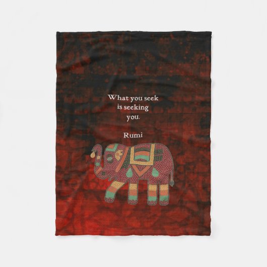 Inspiration Rumi, was Sie Zitat suchen Fleecedecke (Vorderseite)