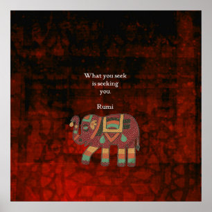 Inspiration Rumi, was Sie Zitat suchen Poster