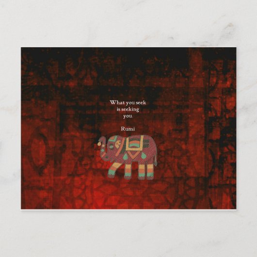Inspiration Rumi, was Sie Zitat suchen Postkarte (Vorderseite)