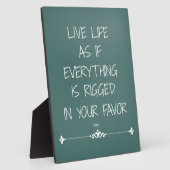 Inspiration Rumi zitieren Live Life als ob... Fotoplatte (Seite)