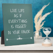 Inspiration Rumi zitieren Live Life als ob... Fotoplatte (Seite)