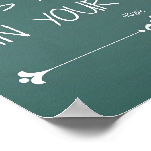 Inspiration Rumi zitieren Live Life als ob... Poster (Ecke)