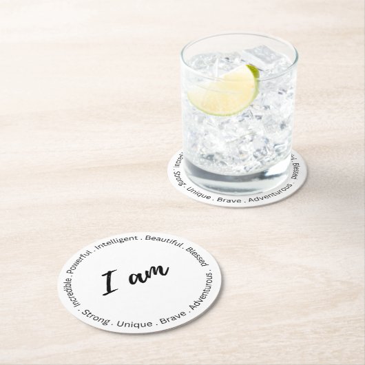 Inspiration Runder Pappuntersetzer (Vor Ort)