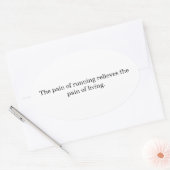 Inspiration runners  ovaler aufkleber (Umschlag)