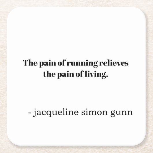 Inspiration runners  rechteckiger pappuntersetzer (Vorderseite)