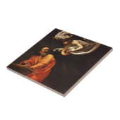 Inspiration Saint Matthew Caravaggio Malkunst Fliese (Seite)
