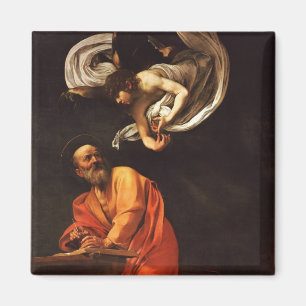 Inspiration Saint Matthew Caravaggio Malkunst Magnet