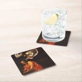 Inspiration Saint Matthew Caravaggio Malkunst Rechteckiger Pappuntersetzer (Vor Ort)