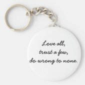 Inspiration Schlüsselanhänger Liebe zitiert Friede (Vorne)