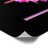 Inspiration Schöne rosa Blume Poster (Ecke)