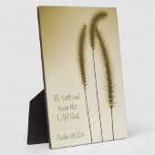 Inspiration Schrift Kunstbraun-Grasköpfe Fotoplatte (Seite)