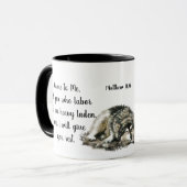 Inspiration, Schrift, Matthew Gib dir Erholung Tasse (Vorderseite Links)