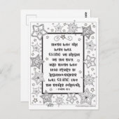 Inspiration Scripting Shine like Stars Coloring Postkarte (Vorne/Hinten)