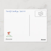 Inspiration Scripture Isaiah 40:10 Bluebird Postkarte (Rückseite)