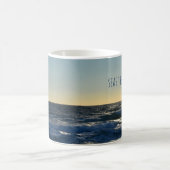 Inspiration "Seas the Day" Schöner Ozean Kaffeetasse (Mittel)
