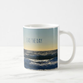 Inspiration "Seas the Day" Schöner Ozean Kaffeetasse