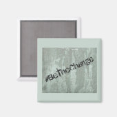 Inspiration sei der Wandel Gandhi Graffiti Magnet (Vorderseite/Rückseite)