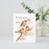 Inspiration Sein Auge ist auf dem Spieß, Postkarte (Stehend Vorderseite)