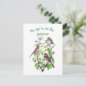 Inspiration Sein Auge ist auf dem Spieß, Postkarte (Stehend Vorderseite)