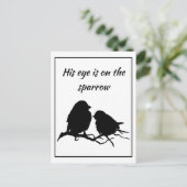 Inspiration Sein Auge ist auf dem Spieß, Postkarte (Stehend Vorderseite)