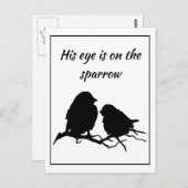 Inspiration Sein Auge ist auf dem Spieß, Postkarte (Vorne/Hinten)