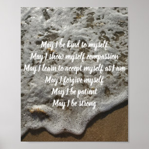 Inspiration Selbstmitgefühl Poster Print Decor