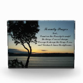 Inspiration Serenity Gebet Abend Sunset Fotoblock (Vorderseite)