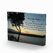 Inspiration Serenity Gebet Abend Sunset Fotoblock (Rechts)