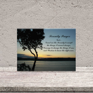 Inspiration Serenity Gebet Abend Sunset Fotoblock