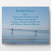 Inspiration Serenity Gebet Beach Walker Fotoplatte (Vorderseite)