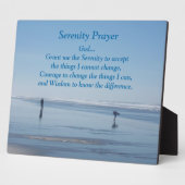 Inspiration Serenity Gebet Beach Walker Fotoplatte (Seite)