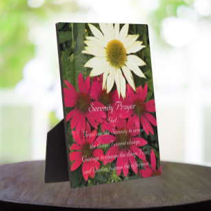 Inspiration Serenity Gebet Coneflowers Bloral Fotoplatte