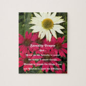 Inspiration Serenity Gebet Coneflowers Bloral Puzzle (Vertikal)