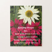 Inspiration Serenity Gebet Coneflowers Bloral Puzzle (Vertikal)