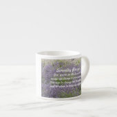 Inspiration Serenity Gebet Lavendel Garten Espressotasse (Vorderseite Rechts)